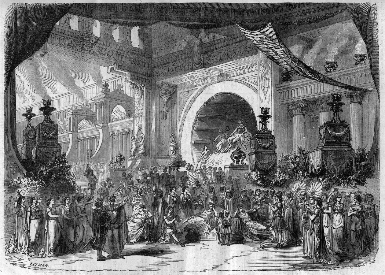 एक ओपेरा का प्रतिनिधित्व: अधिनियम III, चार्ल्स गुनोद (1818-1893) द्वारा "" फॉस्ट "" की दूसरी पेंटिंग - "ले जर्नल इलस्ट्रे" में उत्कीर्णन द्वारा अज्ञात कलाकार