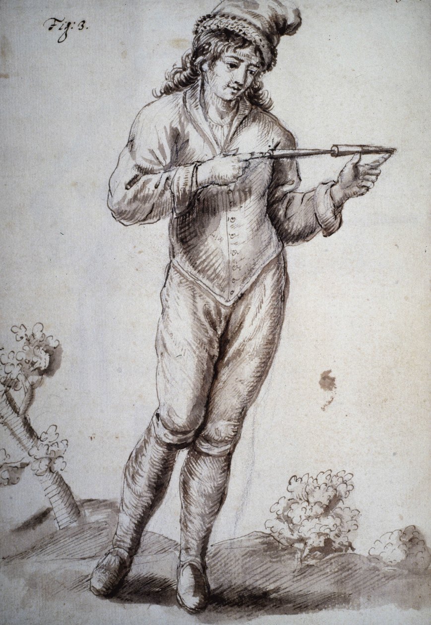 रबडोमेंसिया: वैलेमोंट के मठाधीश द्वारा "" मनोगत भौतिकी या दैवीय छड़ी के ग्रंथ और जल स्रोतों, खानों की खोज के लिए इसके उपयोग ... "" नामक ग्रंथ: साधक की छड़ी का उपयोग करने के विभिन्न तरीके। 18वीं शताब्दी की पांडुलिपि। द्वि द्वारा अज्ञात कलाकार