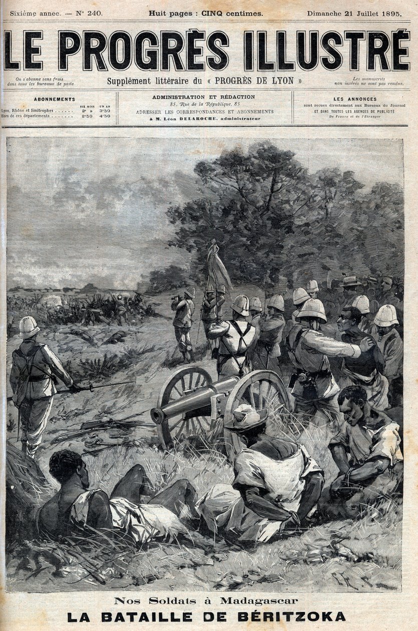 दूसरा फ्रेंको-मालागासी युद्ध (1895) 30 जून को बेरिट्ज़ोका द्वारा अज्ञात कलाकार