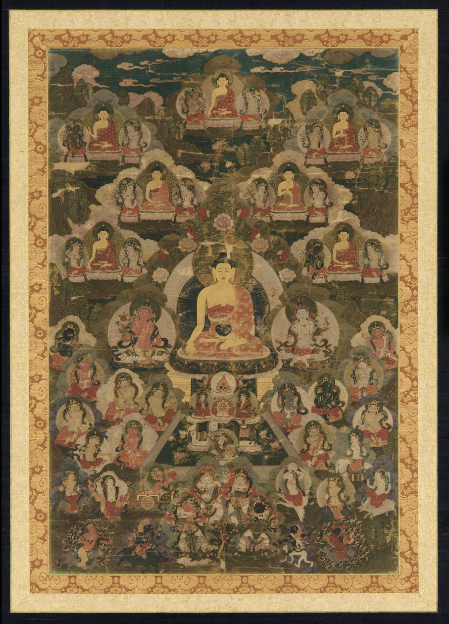 आठ औषधि बुद्ध द्वारा अज्ञात कलाकार