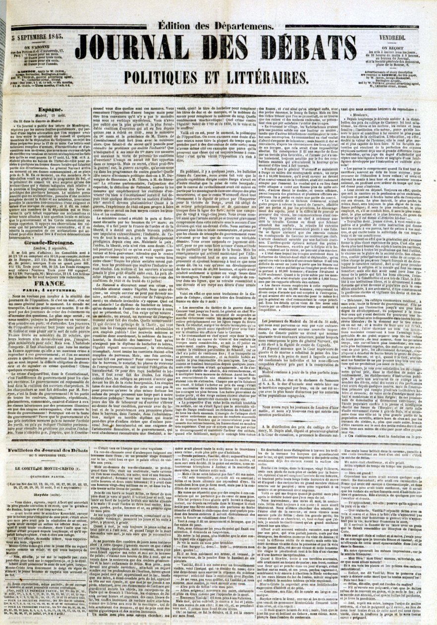 05/09/1845 के वाद-विवाद का जर्नल द्वारा अज्ञात कलाकार