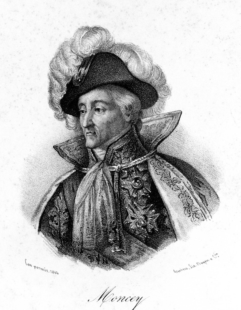 द मार्शल ऑफ मोन्से (1754-1842), ड्यूक ऑफ कोनग्लिआनो। द्वारा अज्ञात कलाकार