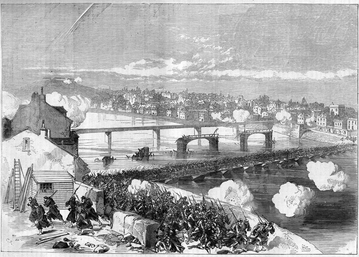 1871 में पेरिस कम्यून। 17 अप्रैल को द्वारा अज्ञात कलाकार