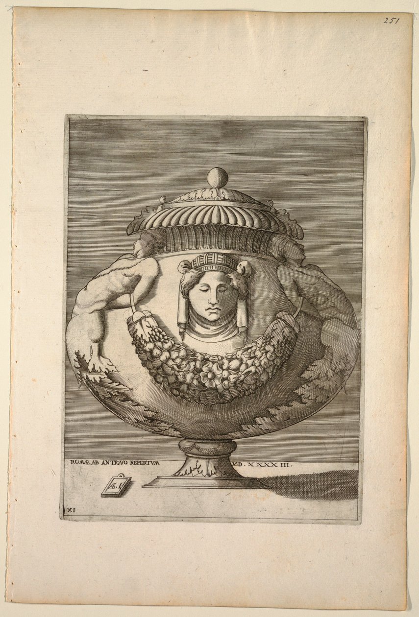 फूल सजावट के साथ, Rinceaux, और उत्सव, 1543 द्वारा अज्ञात कलाकार