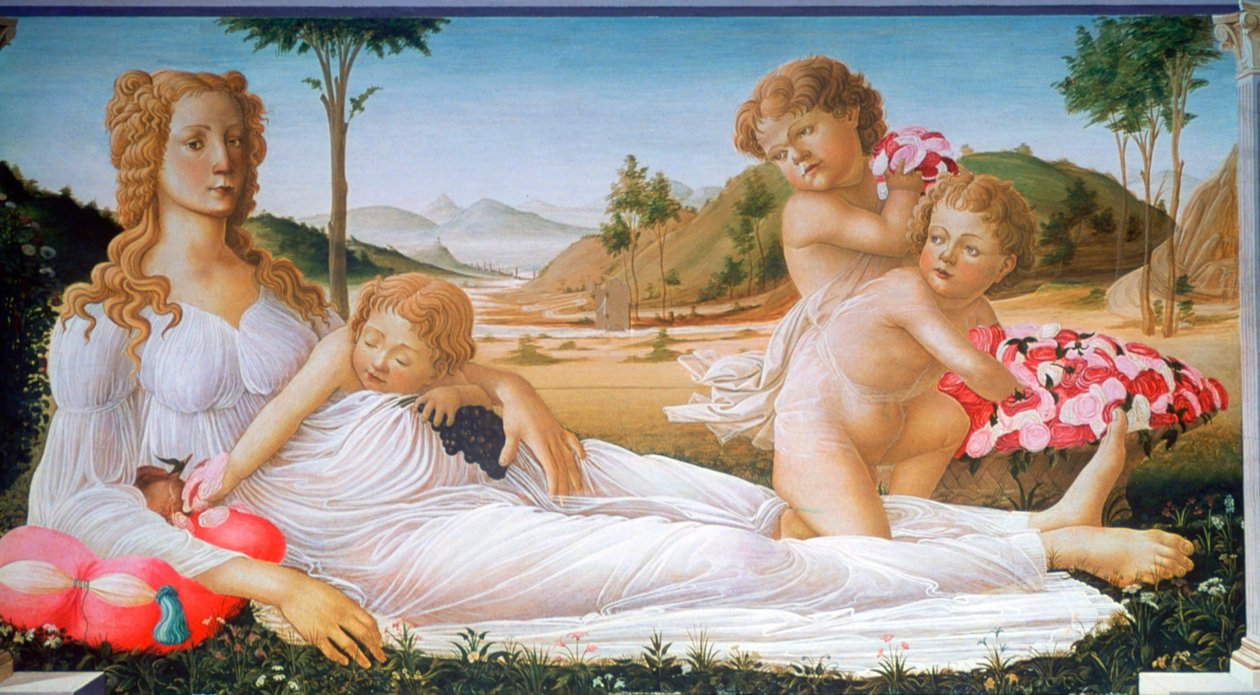 'एक रूपक', 1490-1550 द्वारा Botticelli . के अज्ञात अनुयायी