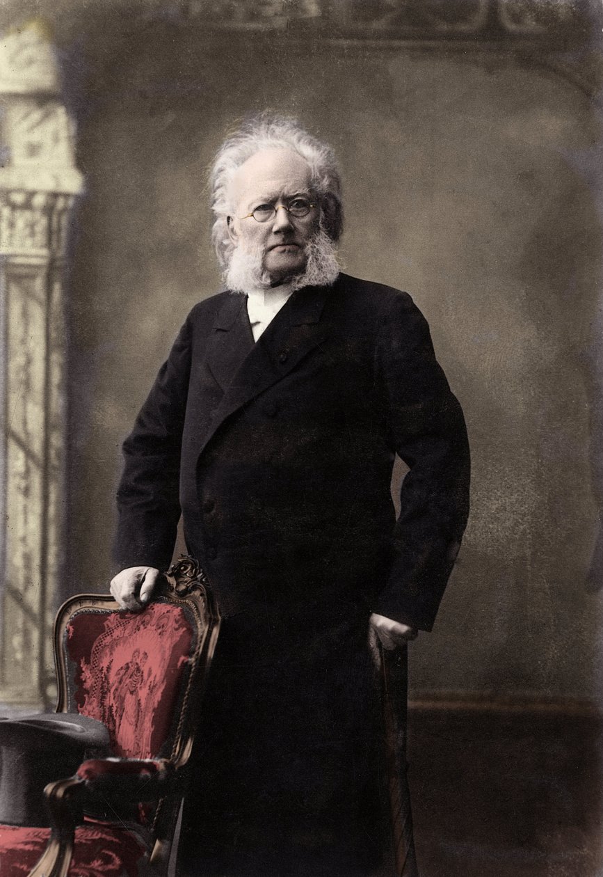 हेनरिक इबसेन (1828-1906) नॉर्वेजियन कवि और नाटककार - हेनरिक (हेनरी) का पोर्ट्रेट जोहान इबसेन (1828-1906), नॉर्वेजियन नाटककार द्वारा अज्ञात फोटोग्राफर