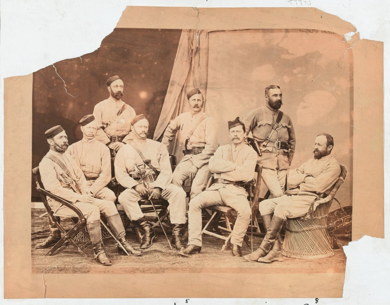 4 गो गोरखा रेजिमेंट के अधिकारी, 1879 द्वारा अज्ञात