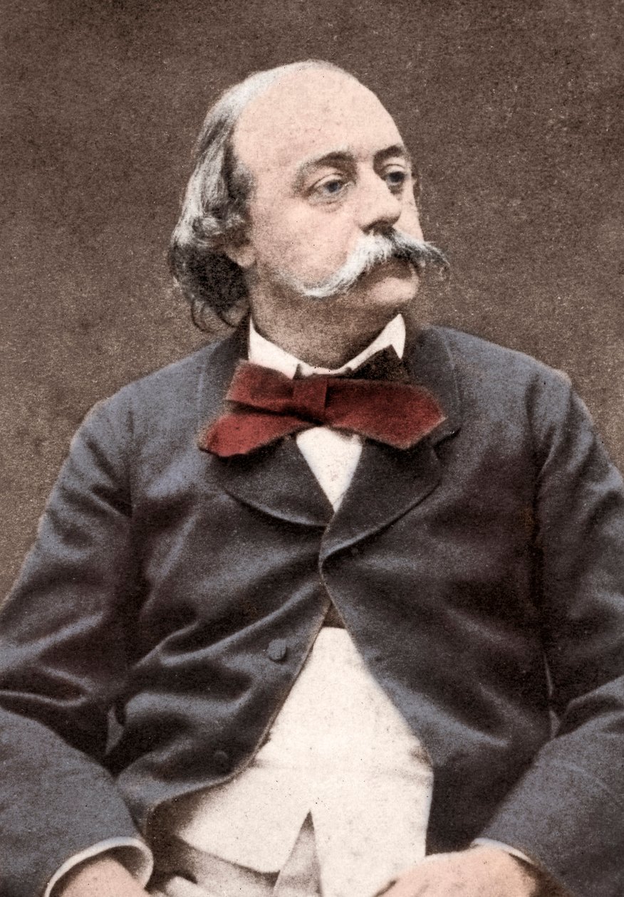 अंग्रेजी लेखक गुस्ताव फ्लेबर्ट का पोर्ट्रेट (1821-1880) द्वारा अज्ञात फोटोग्राफर