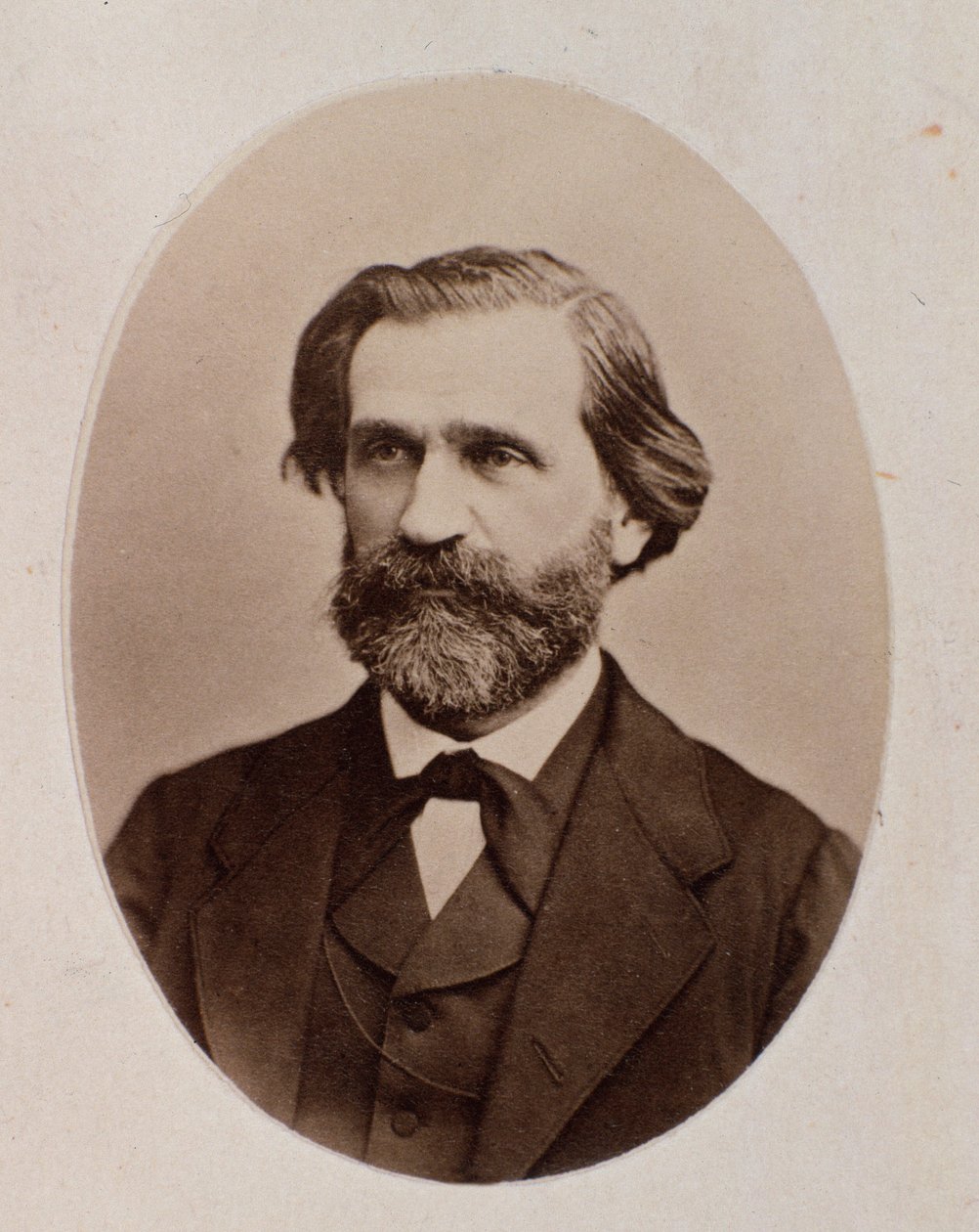 Giuseppe Verdi का पोर्ट्रेट (b / w फोटो) द्वारा अज्ञात फोटोग्राफर