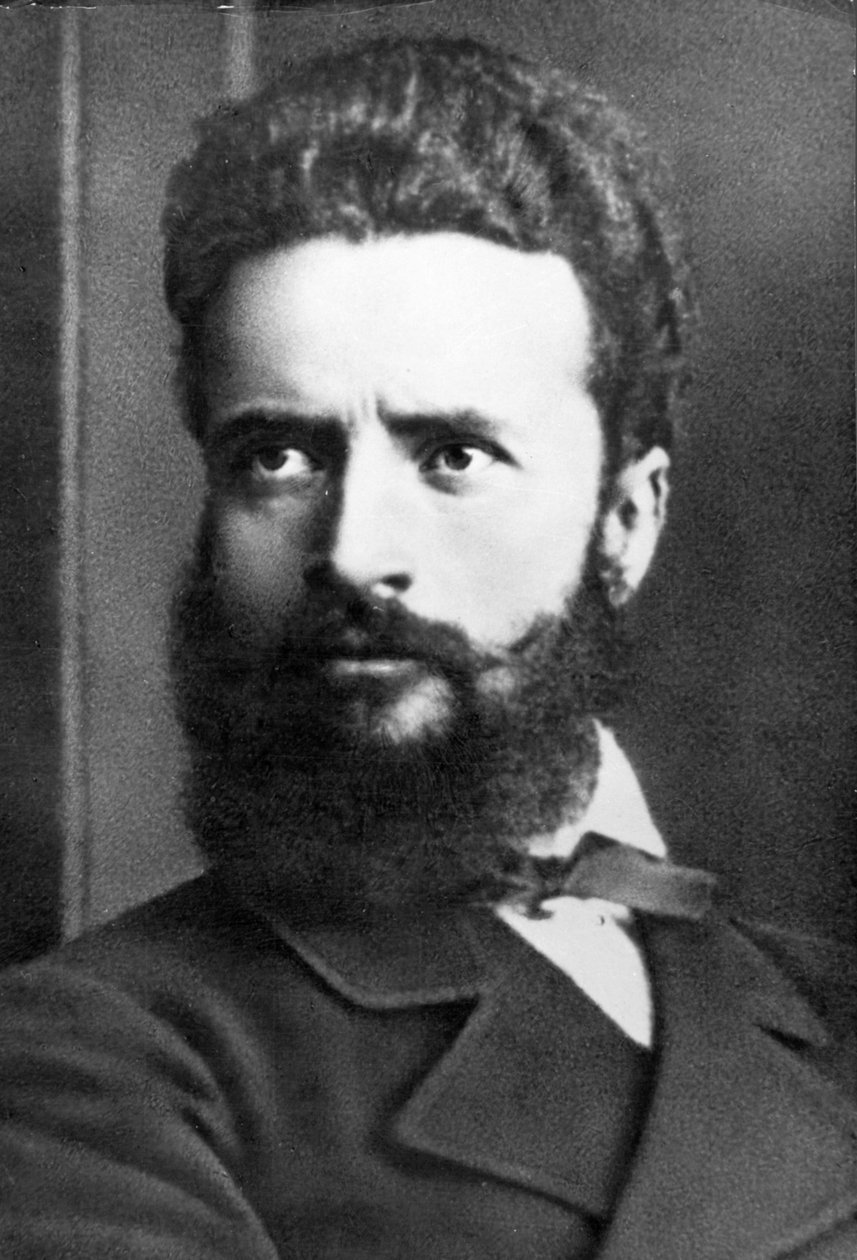 Hristo Botev, बल्गेरियाई कवि और पत्रकार का पोर्ट्रेट, जिन्हें क्रांतिकारी और राष्ट्रीय नायक के रूप में भी जाना जाता है द्वारा अज्ञात फोटोग्राफर