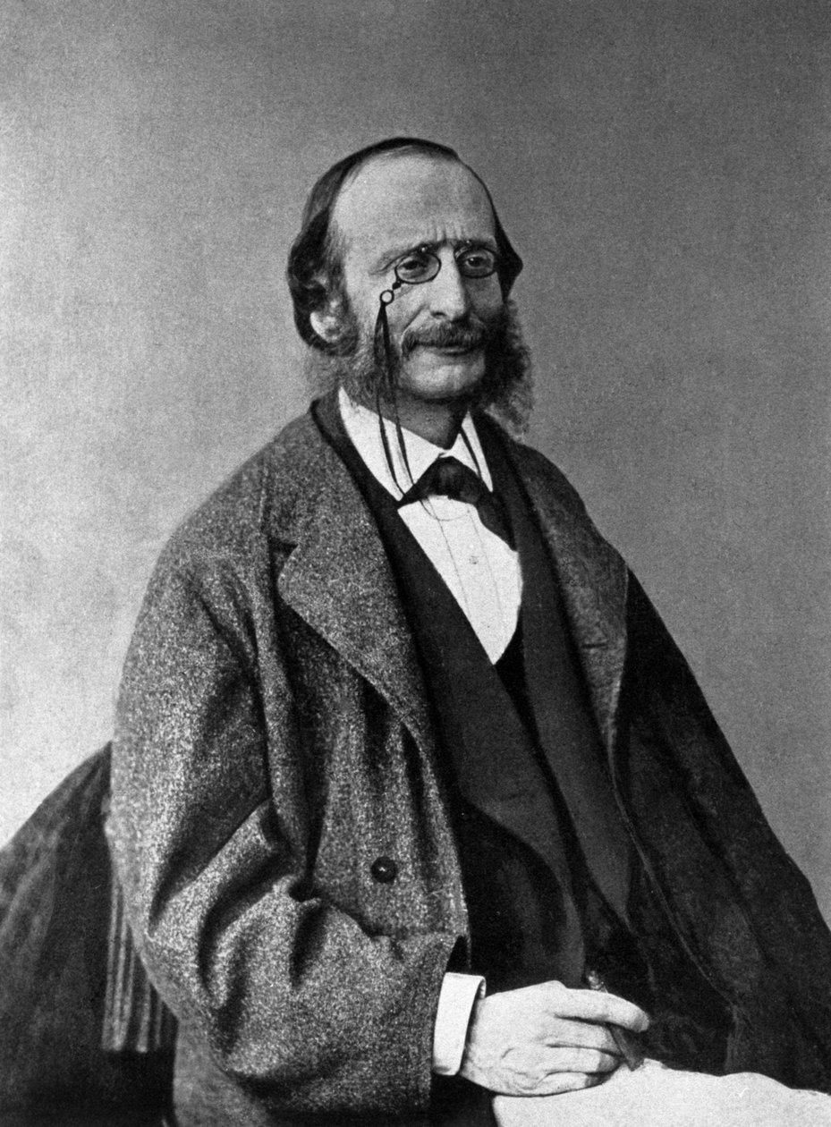 जैक्स ऑफ़ेनबैक (1819-1880) का पोर्ट्रेट, जर्मन संगीतकार, फ्रेंच को प्राकृतिक बनाना। द्वारा अज्ञात फोटोग्राफर