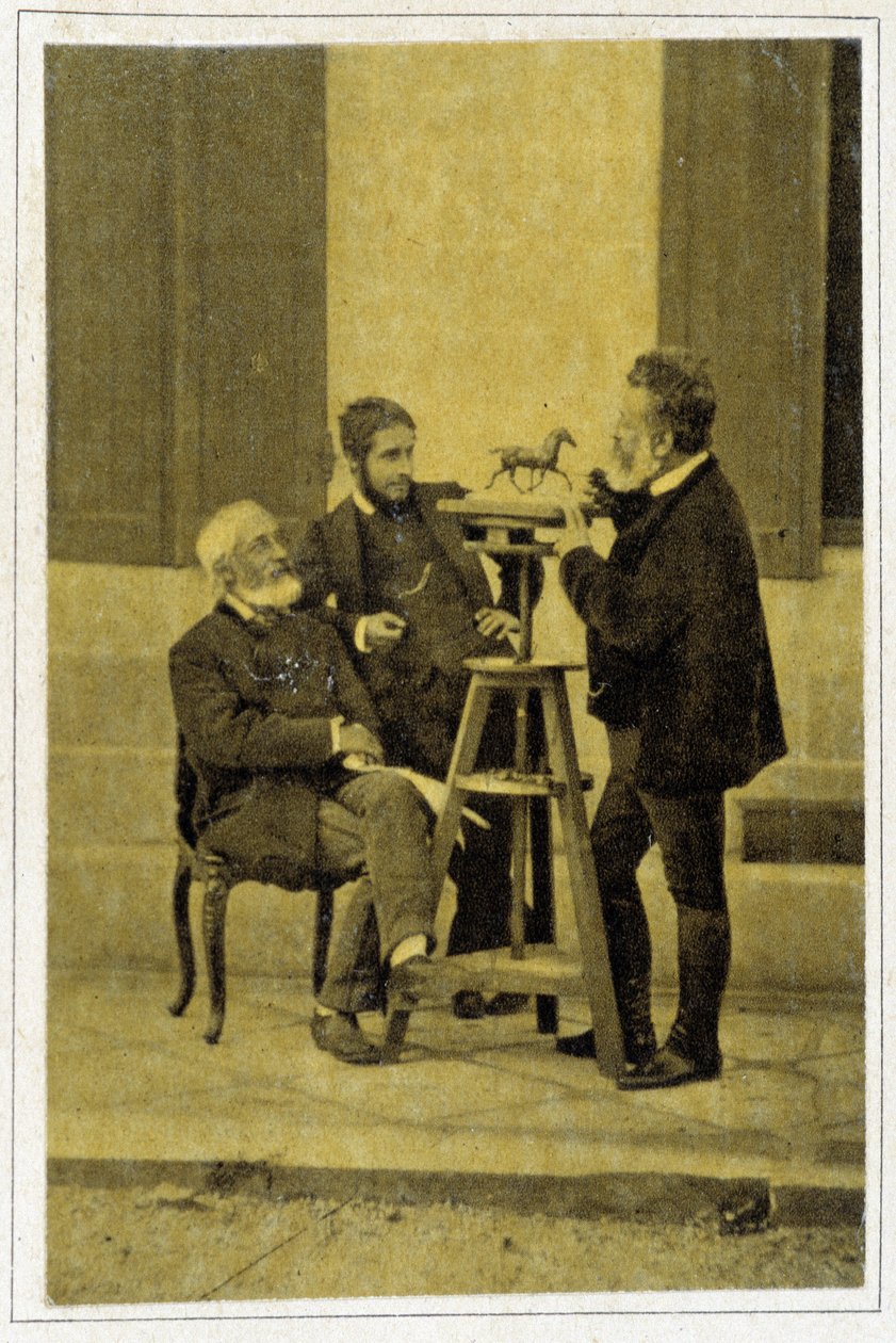 1880 में जीन लुइस मीसोनियर का पोर्ट्रेट, फ्रांसीसी चित्रकार और कार्टूनिस्ट (1815 - 1891) द्वारा अज्ञात फोटोग्राफर