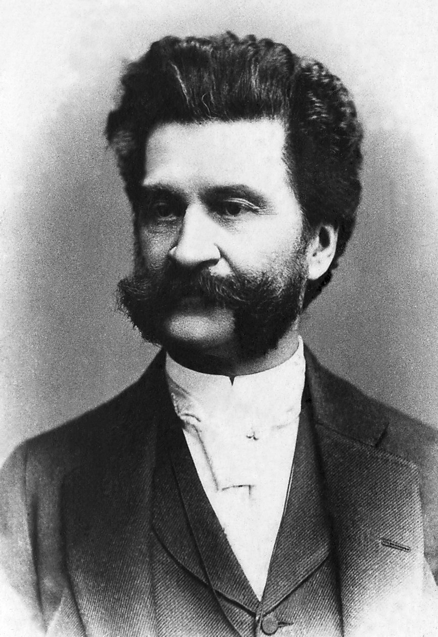 जोहान स्ट्रॉस का पोर्ट्रेट (1825-1899), ऑस्ट्रियाई संगीतकार। द्वारा अज्ञात फोटोग्राफर