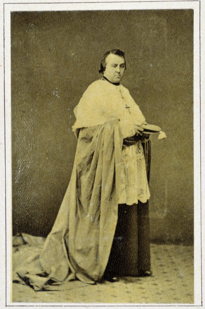 1869 में मोनसेग्नूर लैविगेरी (1825 - 1892) का पोर्ट्रेट द्वारा अज्ञात फोटोग्राफर