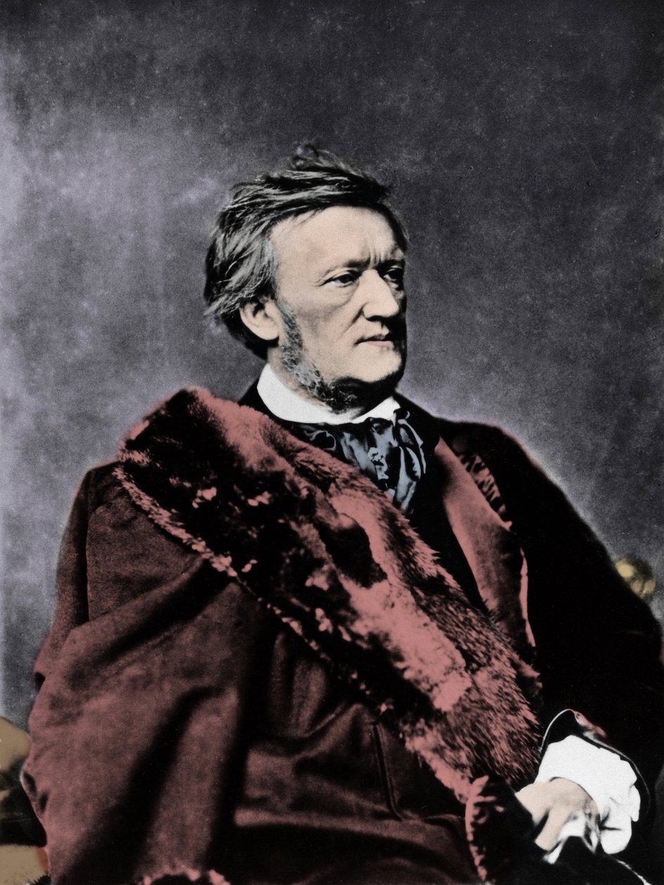 रिचर्ड वैगनर (1813-1883) जर्मन संगीतकार - पोर्ट्रेट फोटो) द्वारा अज्ञात फोटोग्राफर
