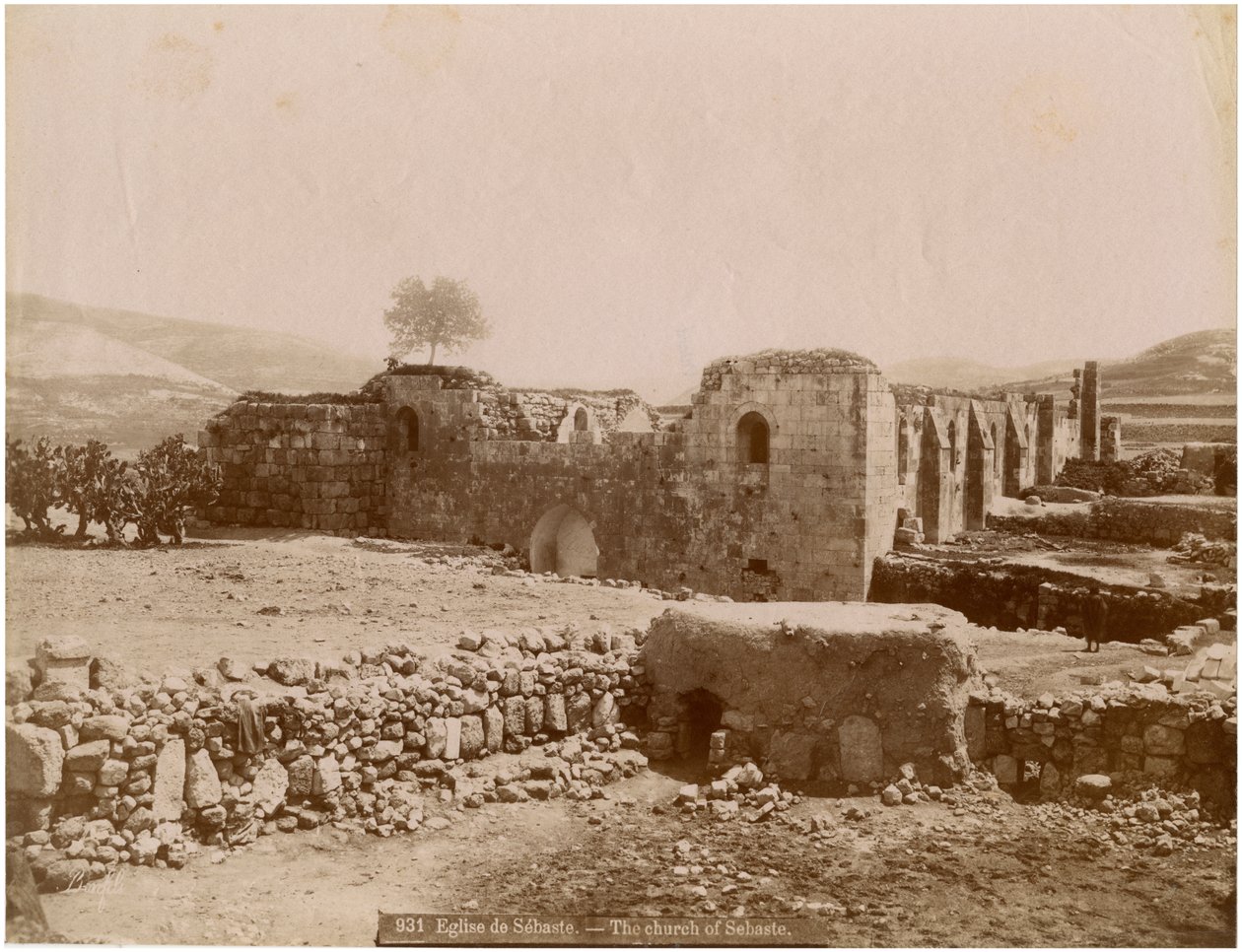 पवित्र चालीस शहीद चर्च के खंडहर, सेबस्ट (सिवास), तुर्की, सीए 1890 द्वारा अज्ञात फोटोग्राफर