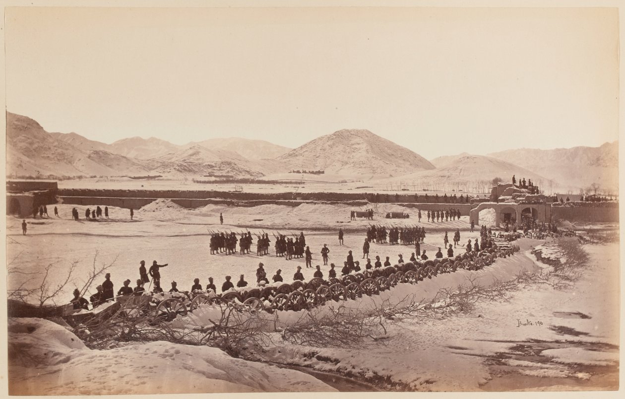लागर और अबट्टी, शेरपुर छावनी, दिसंबर 1879 (बी / डब्ल्यू फोटो) द्वारा अज्ञात फोटोग्राफर