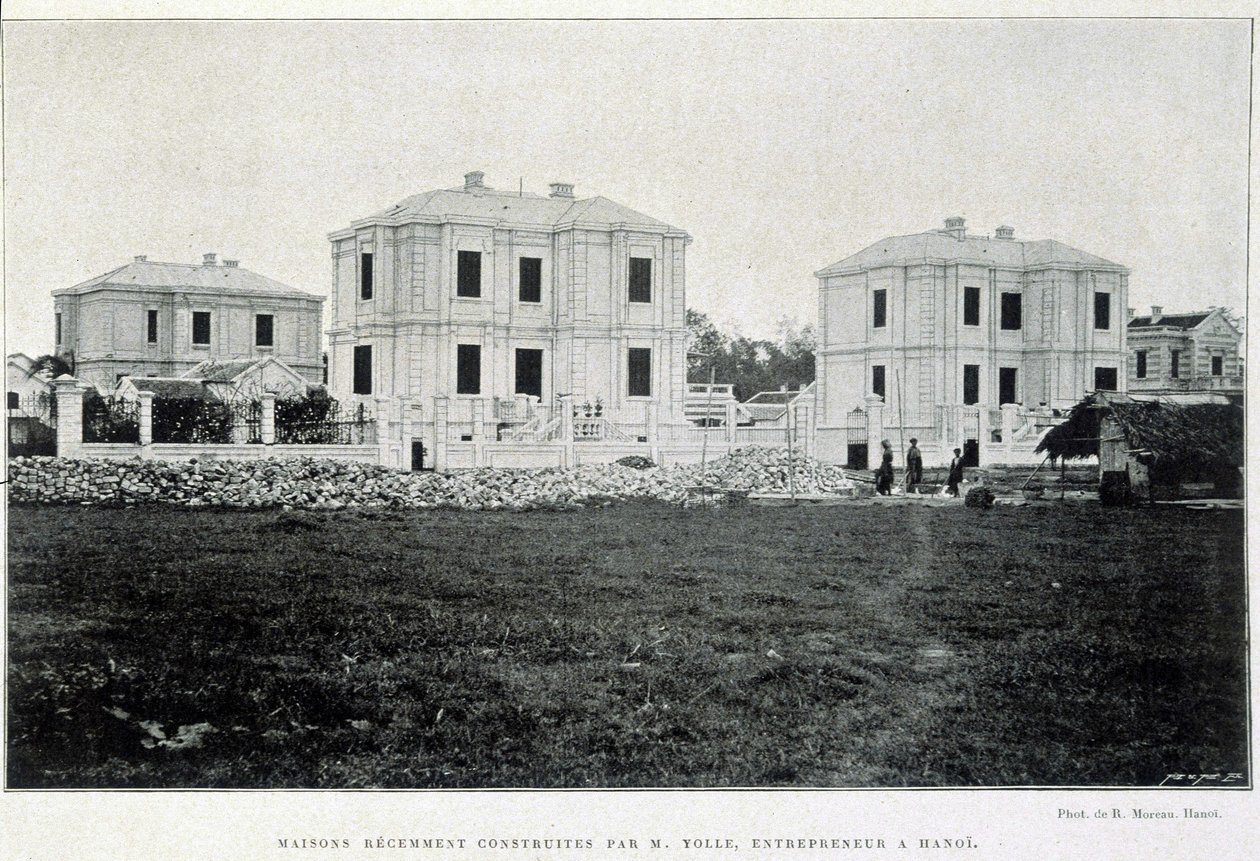 हनोई में उद्यमी योल द्वारा निर्मित टाउनहाउस, रॉबर्ट डुबोइस द्वारा "1900 में ले टोनकिन"। द्वारा अज्ञात फोटोग्राफर