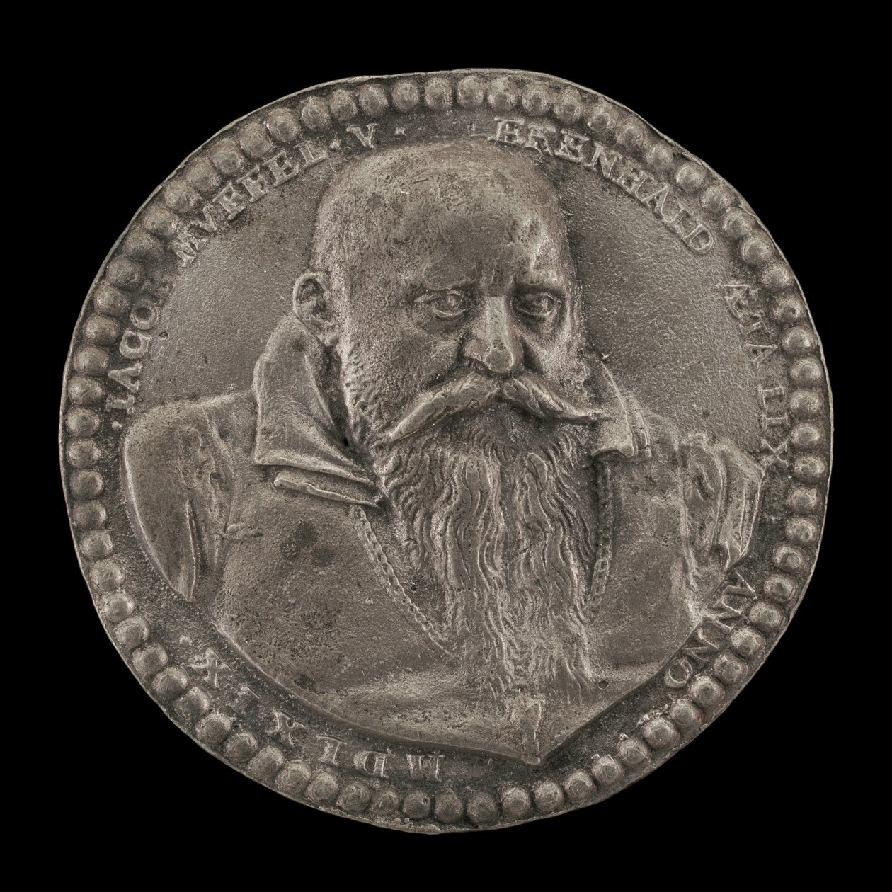 जैकब मफेल, 1509-1569, नूर्नबर्ग के पैट्रिशियन, 1569। द्वारा वैलेंटाइन चित्रकार