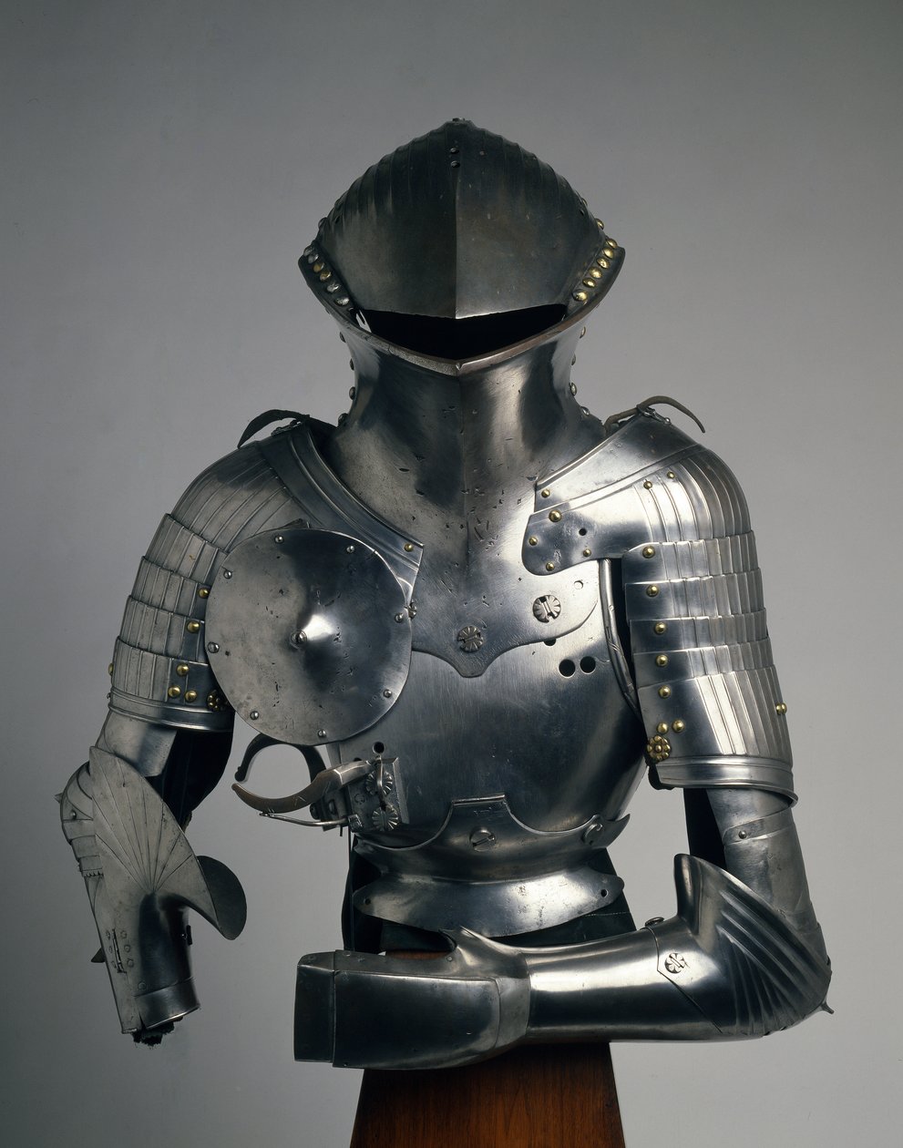 कंपोजिट स्टीकज़ेग, 'जर्मन जोस्ट' के लिए कवच, c.1480-1540 (इस्पात, लोहा, पीतल और चमड़ा) द्वारा वैलेंटाइन सिब्बनबर्गर