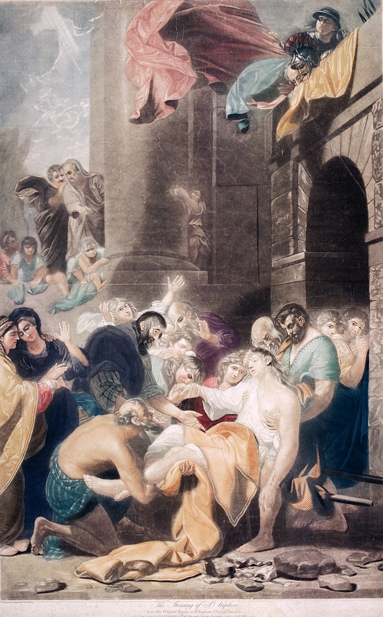 सेंट स्टीफन की पत्थरबाजी, 1801 द्वारा वेलेंटाइन ग्रीन