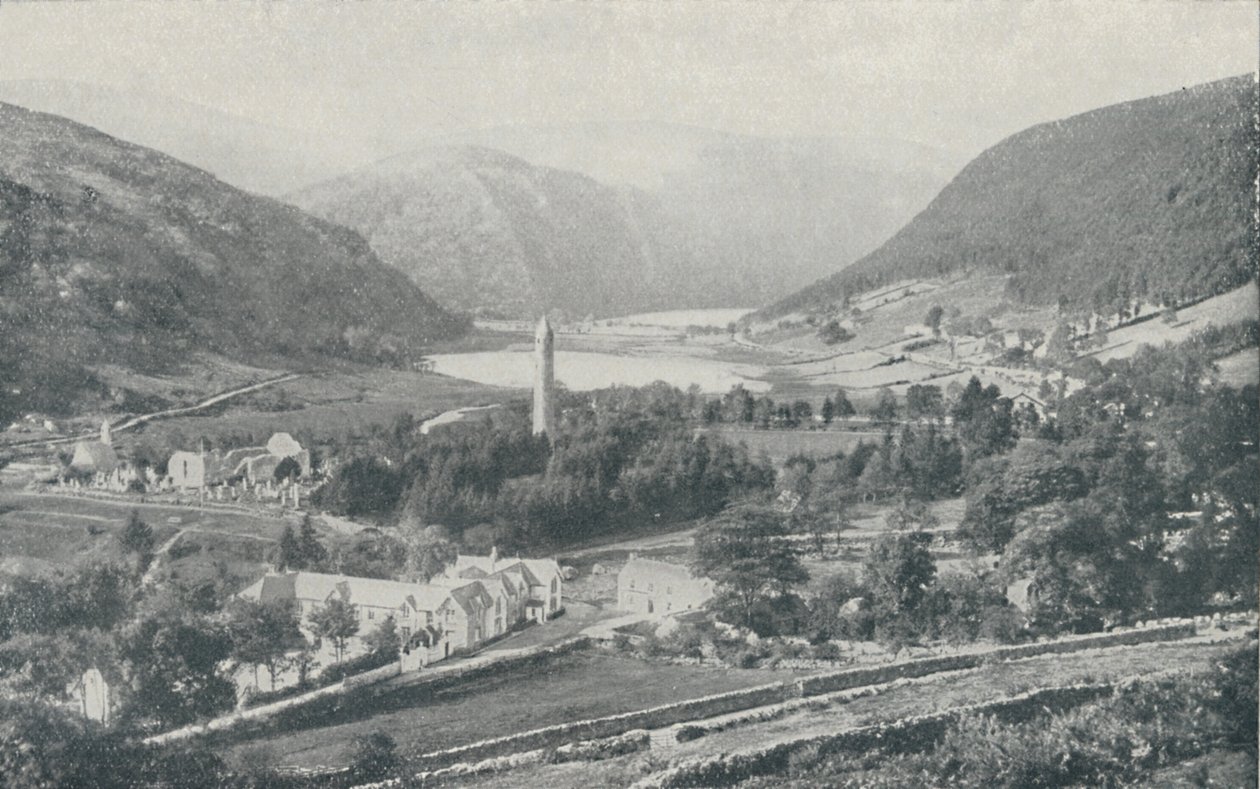 एक आयरिश गांव ग्लेंडालो, 1910 द्वारा वेलेंटाइन एंड संस लिमिटेड