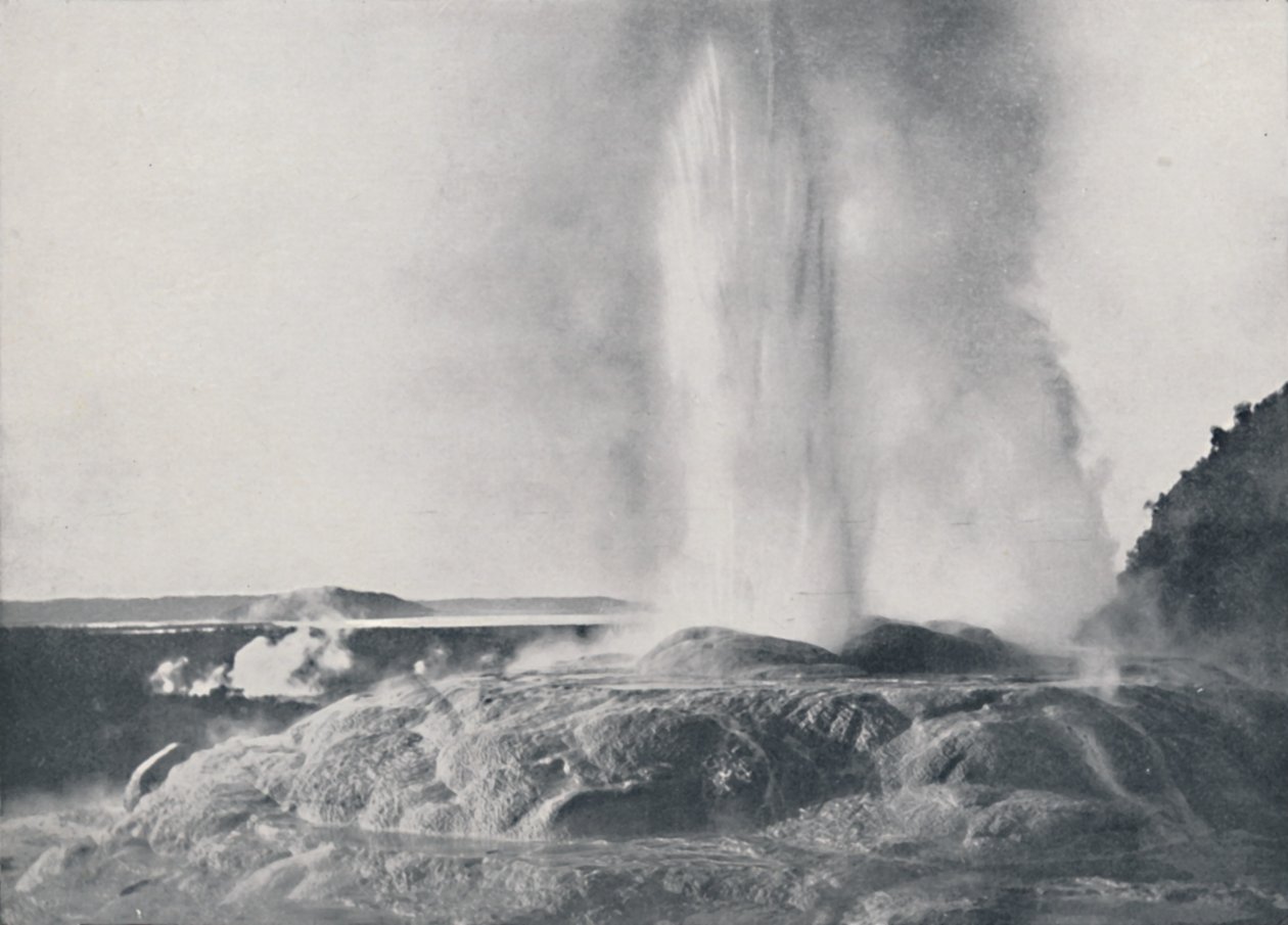 गीजर, न्यूजीलैंड, 1924 द्वारा वेलेंटाइन एंड संस लिमिटेड