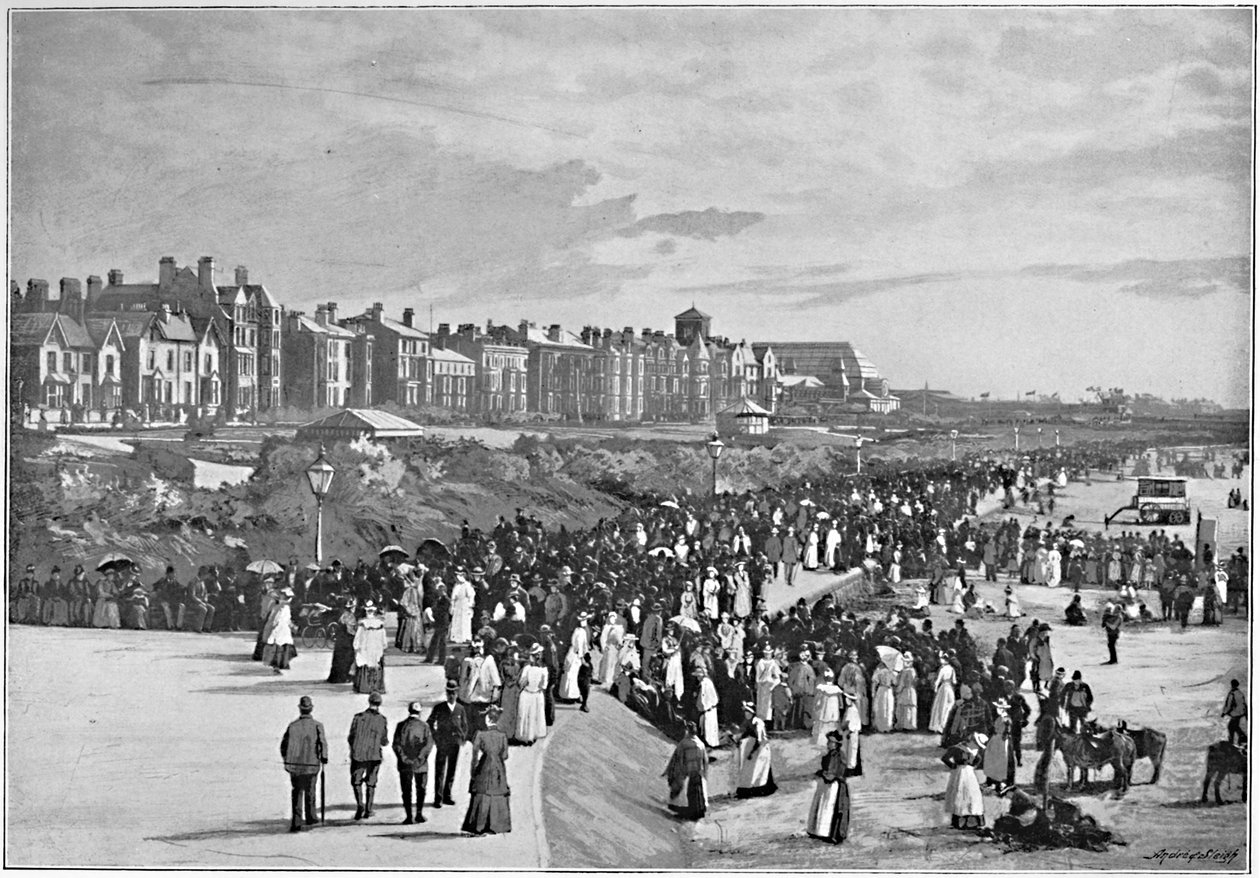 मरीन पार्क, साउथपोर्ट, सी 1896 द्वारा वेलेंटाइन एंड संस लिमिटेड