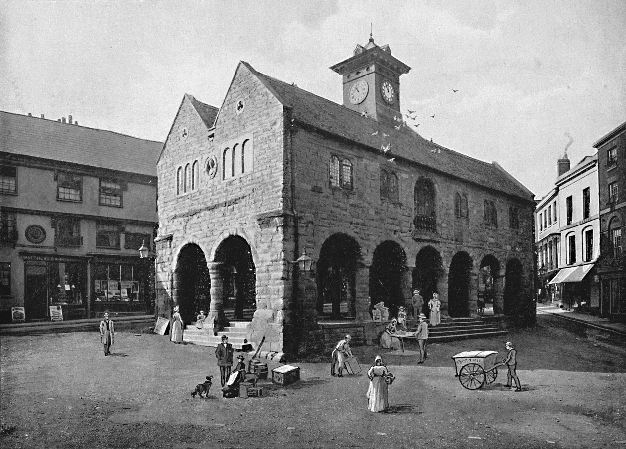 मार्केट हॉल और किर्ल्स हाउस, रॉस, c1896 द्वारा वेलेंटाइन एंड संस लिमिटेड