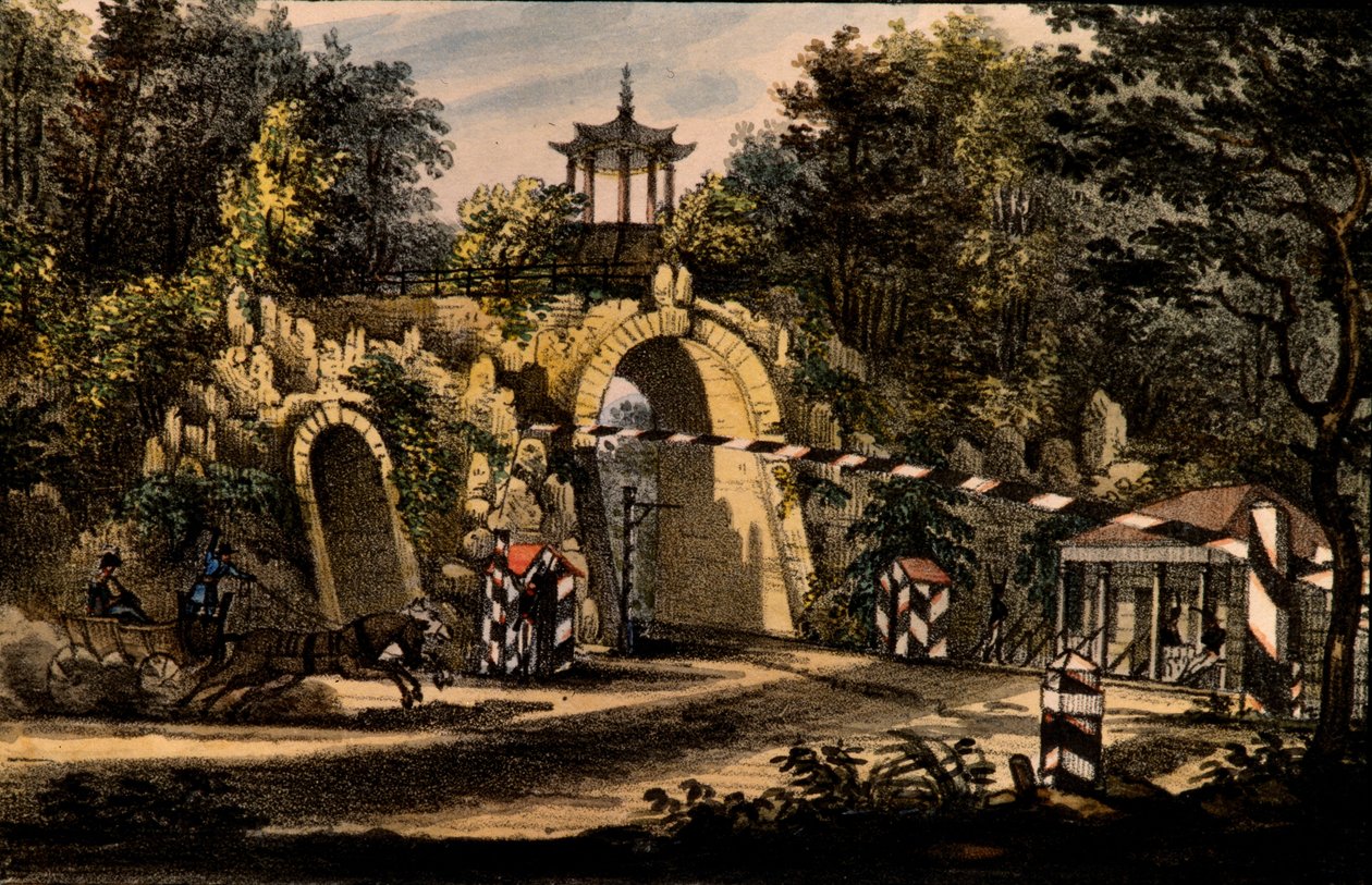 1820 के केसरकोय सेलो के कैथरीन पार्क में ग्रैंड कैप्रिस पैवेलियन द्वारा वेलेरियन प्लैटोनोविच लैंगर