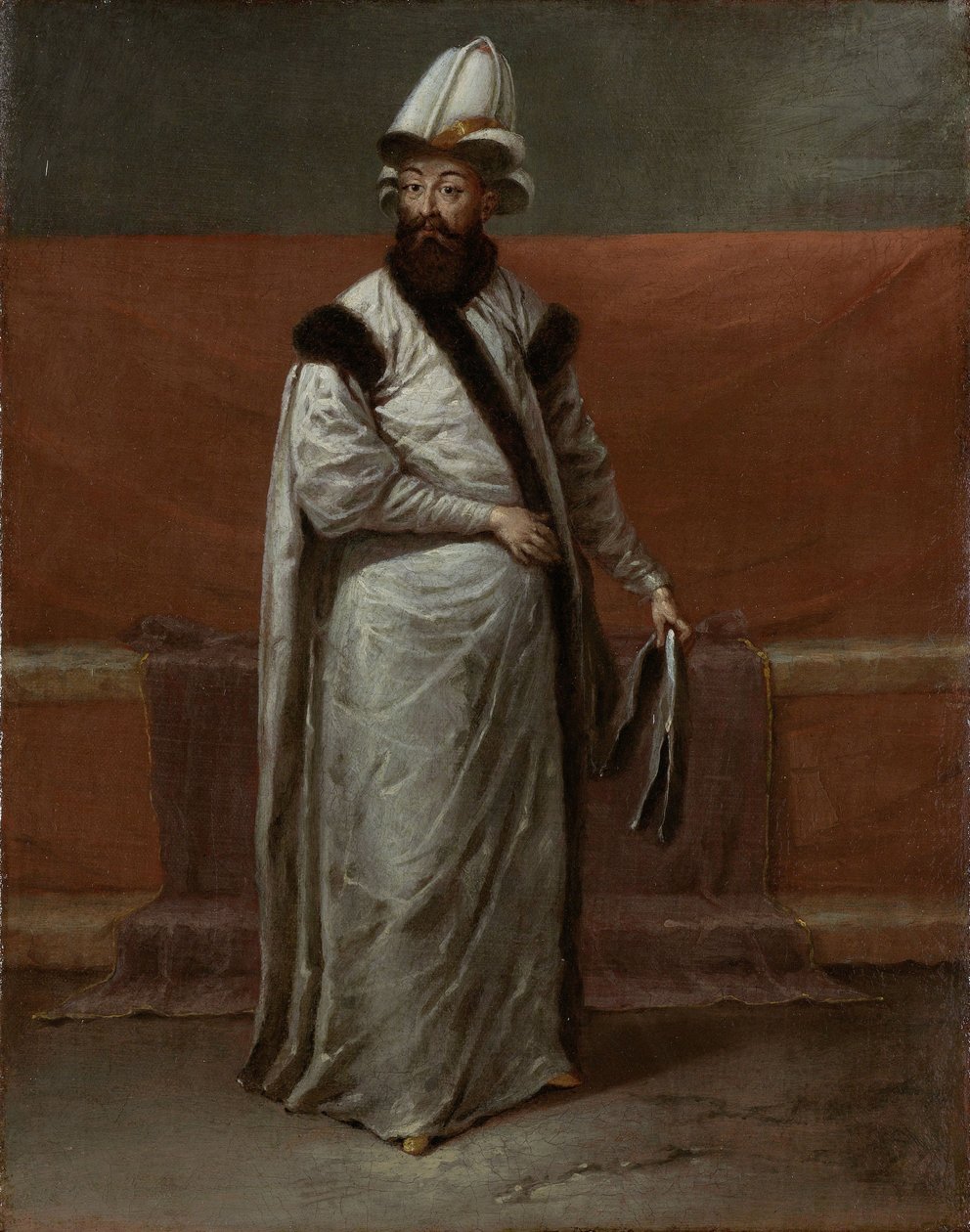 नेवशिरली दमत इब्राहिम पाशा, ओटोमन साम्राज्य के ग्रैंड विज़ियर, सीए 1728 द्वारा Vanmour