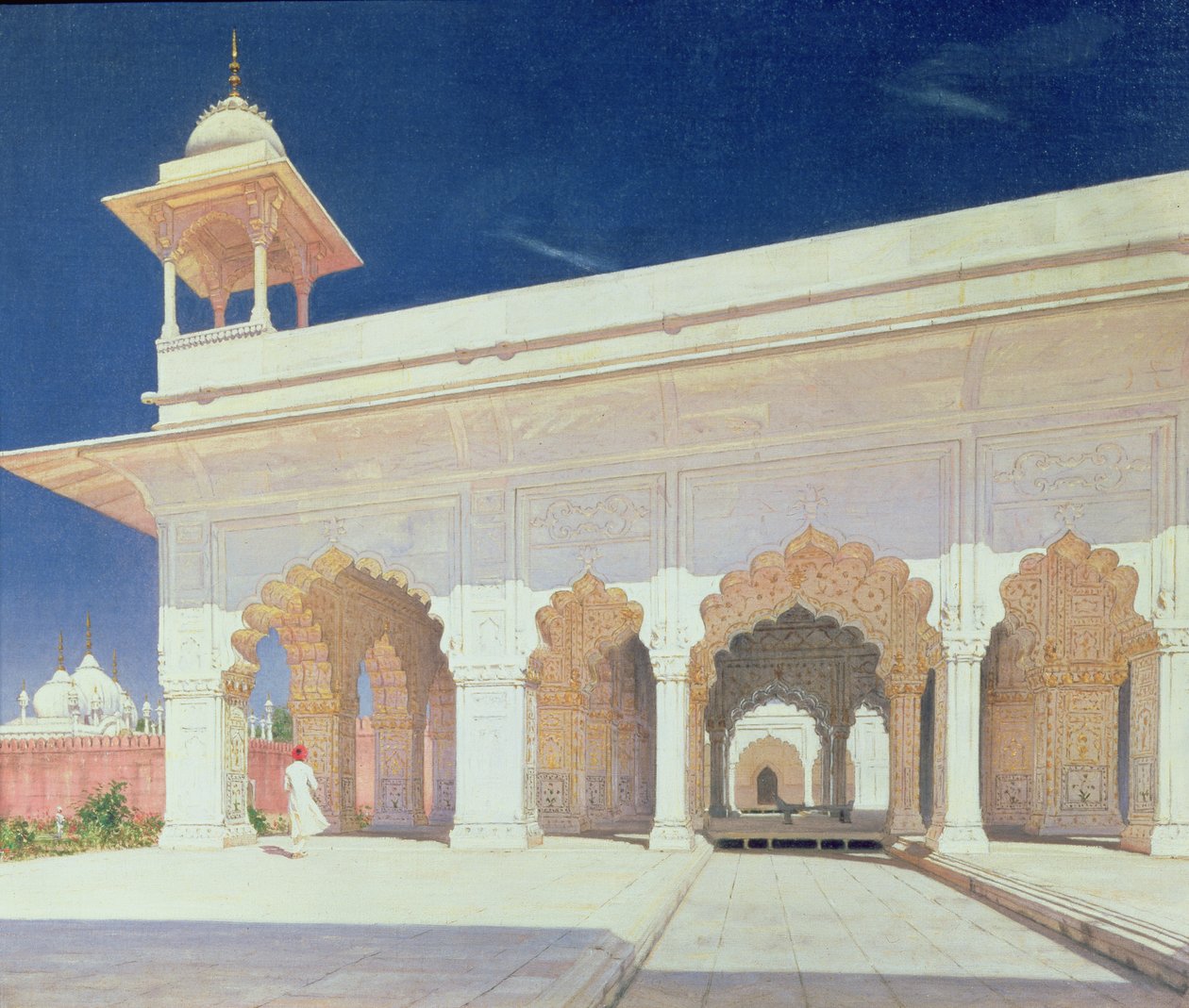 दिल्ली में शाहजहाँ के किले का सिंहासन कक्ष, 1875 द्वारा वासिलि वासिलिविच वीरश्चैगिन