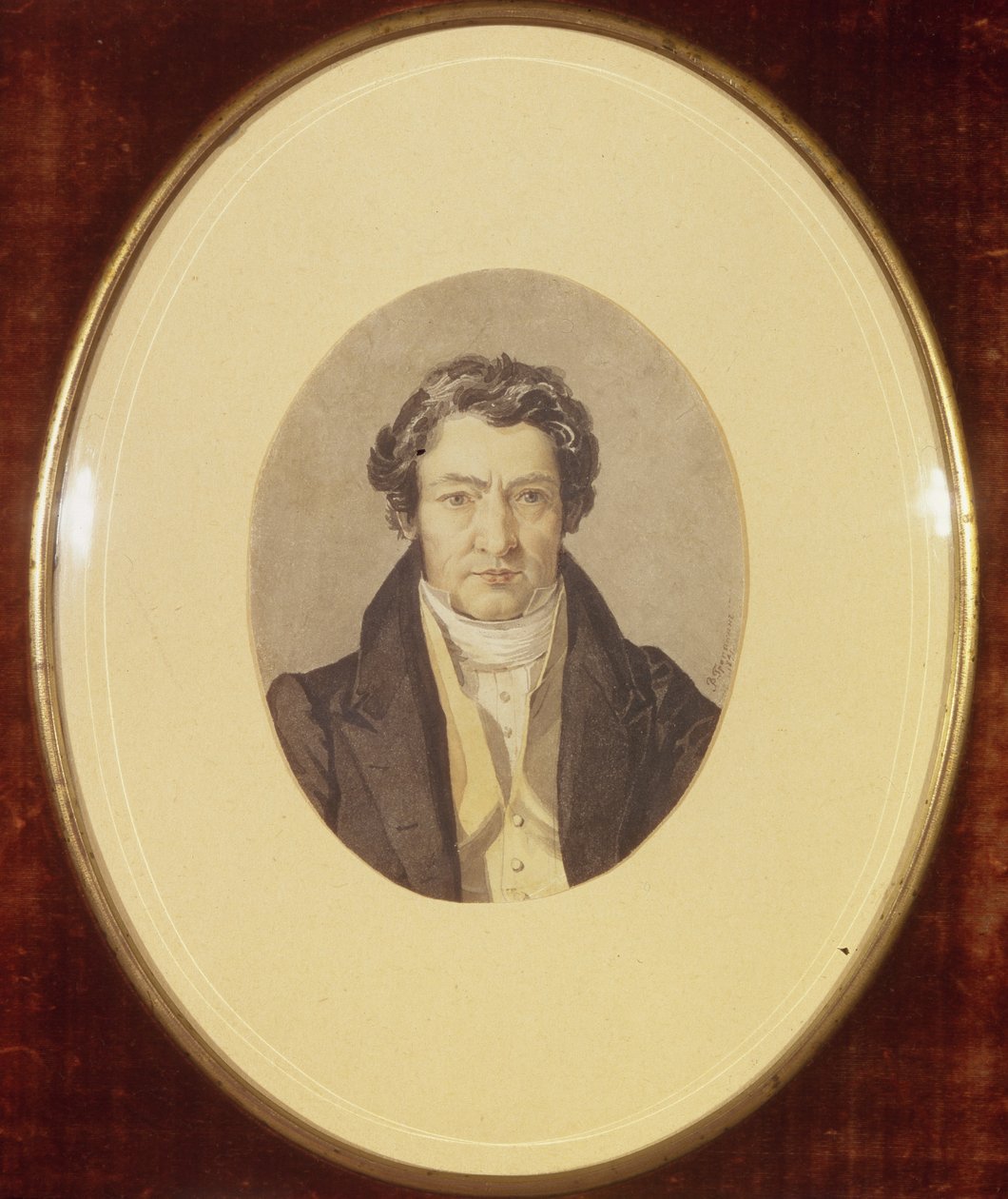 अभिनेता पावेल मोचलोव का चित्रांकन 1800-1848, 1841 द्वारा वासिलि एंड्रीविच ट्रोपिनिन