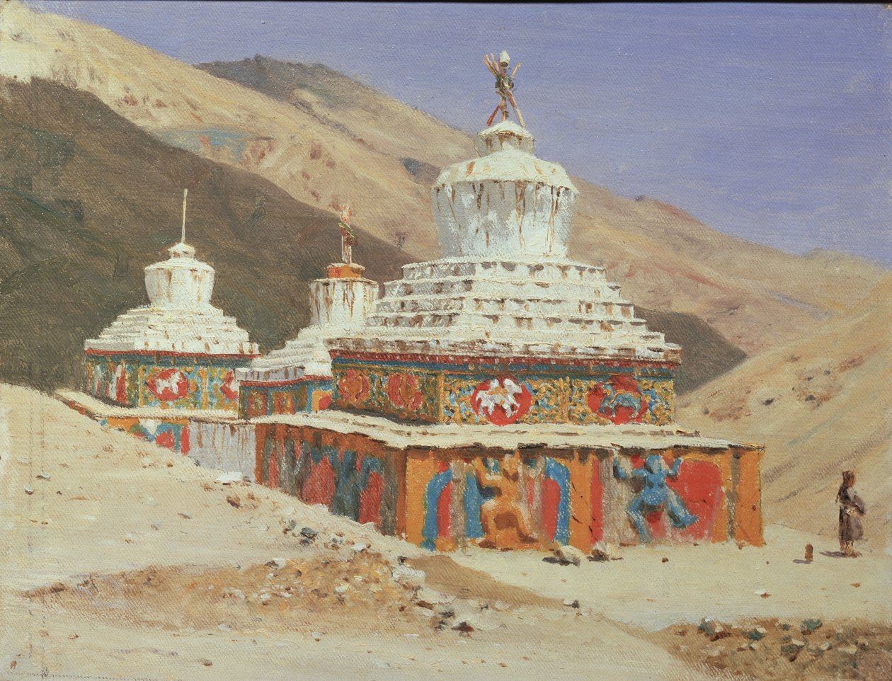 1875 में लद्दाख में चोर्टेन द्वारा वासिलि वासिलिविच वीरश्चैगिन