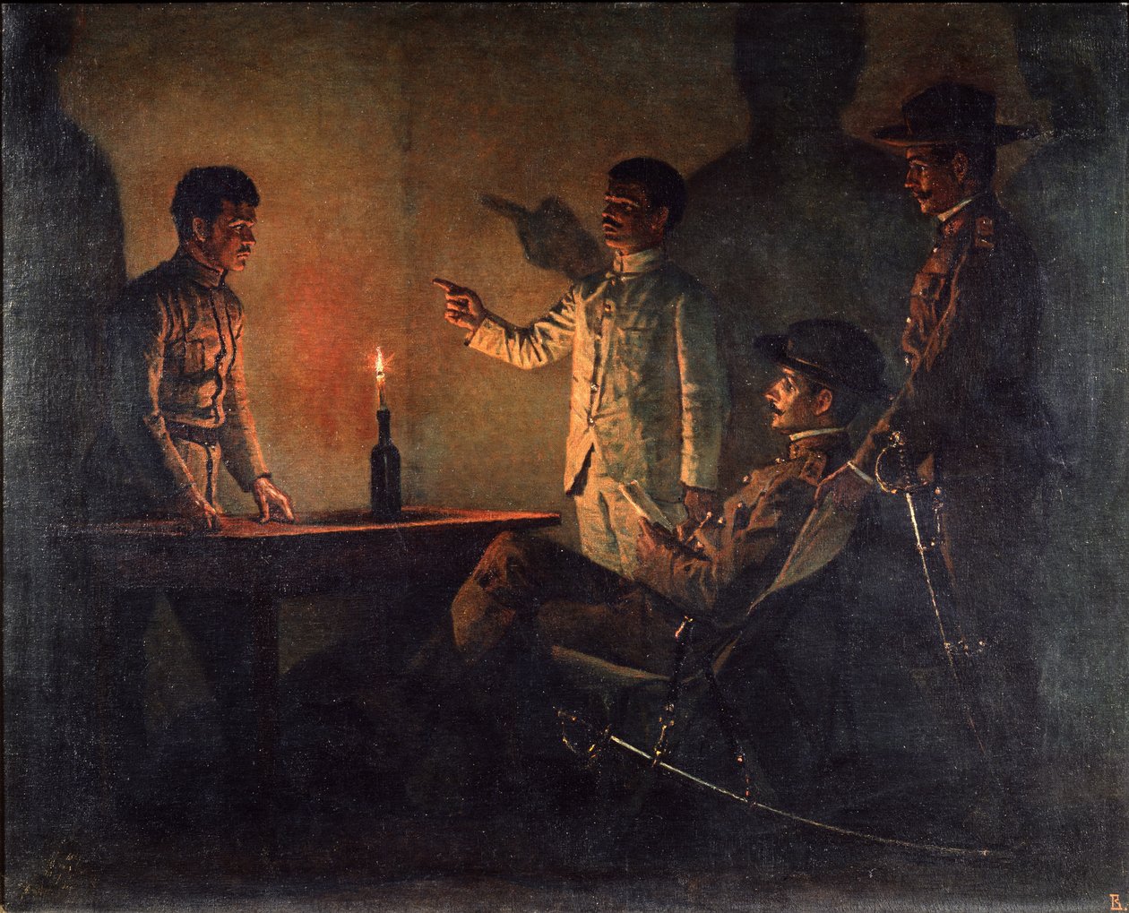 एक देशद्रोही की पूछताछ, c.1901-1902 द्वारा वासिलि वासिलिविच वीरश्चैगिन