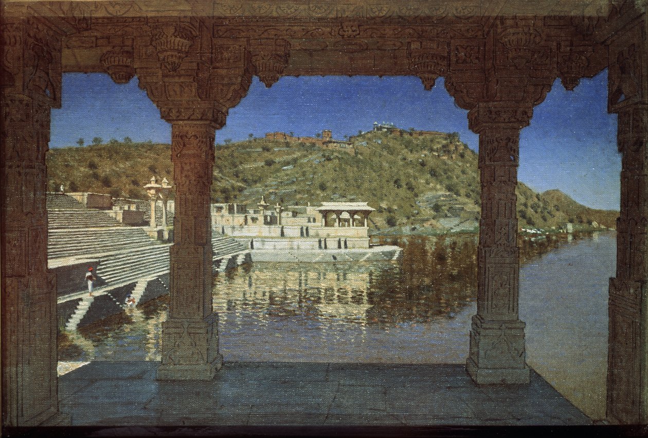 राजस्थान। उदयपुर में झील, 1874 द्वारा वासिलि वासिलिविच वीरश्चैगिन