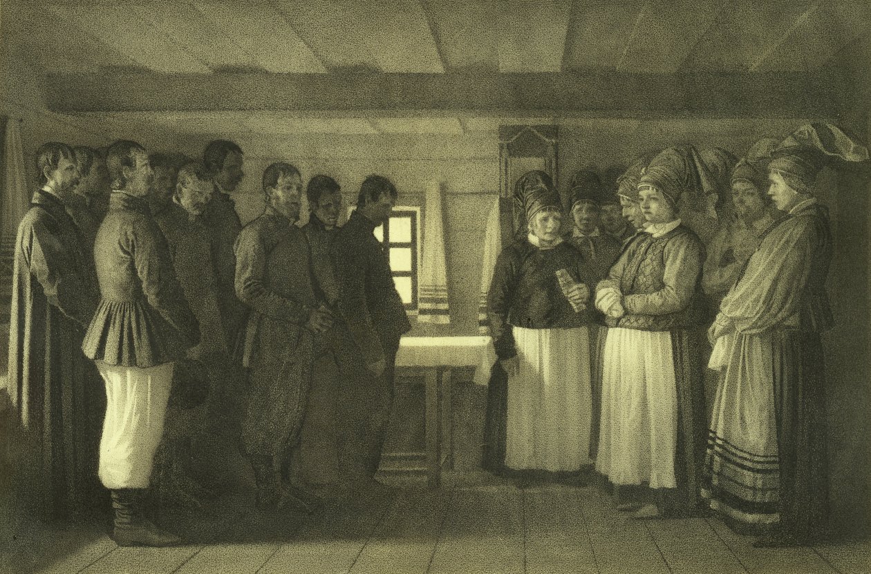 दाउखोबर्स प्रार्थना, 1865 द्वारा वासिलि वासिलिविच वीरश्चैगिन