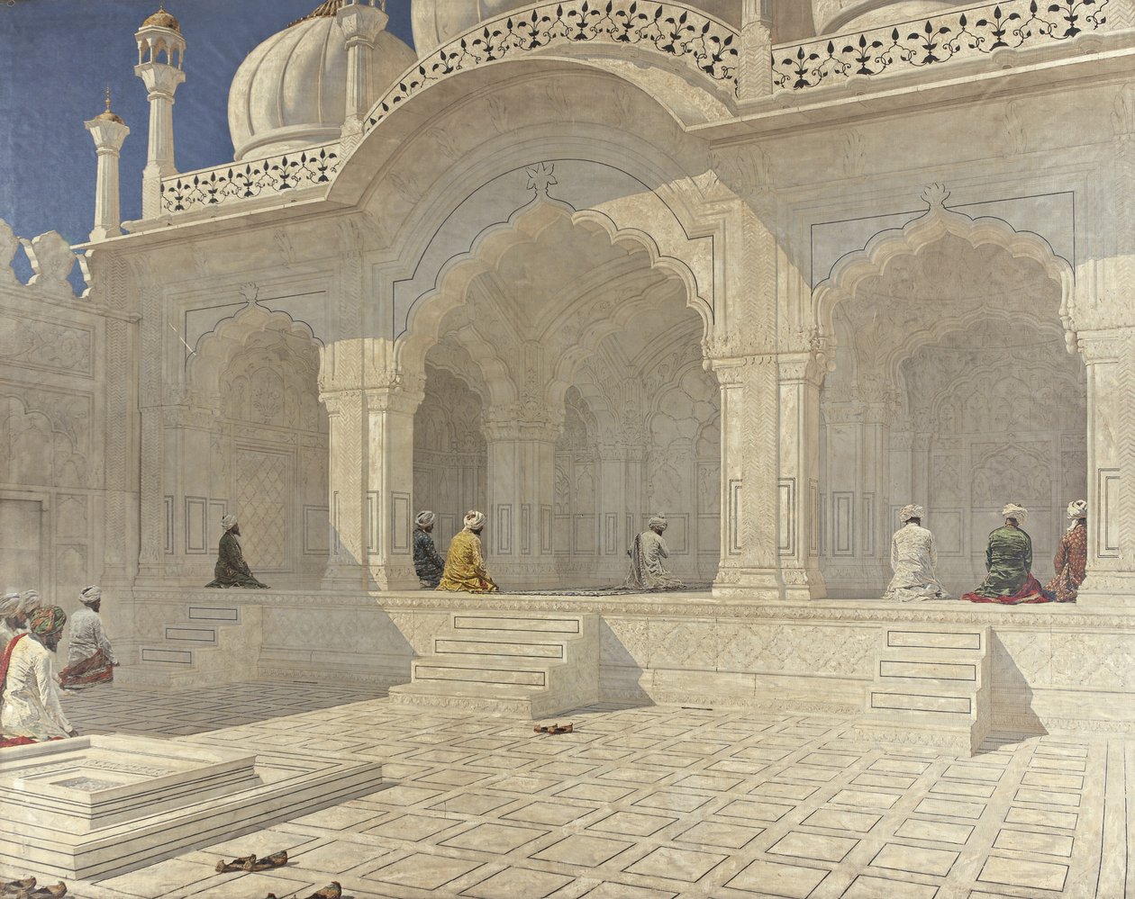 पर्ल मस्जिद मोती मस्जिद, दिल्ली, 1880 के दशक द्वारा वासिलि वासिलिविच वीरश्चैगिन