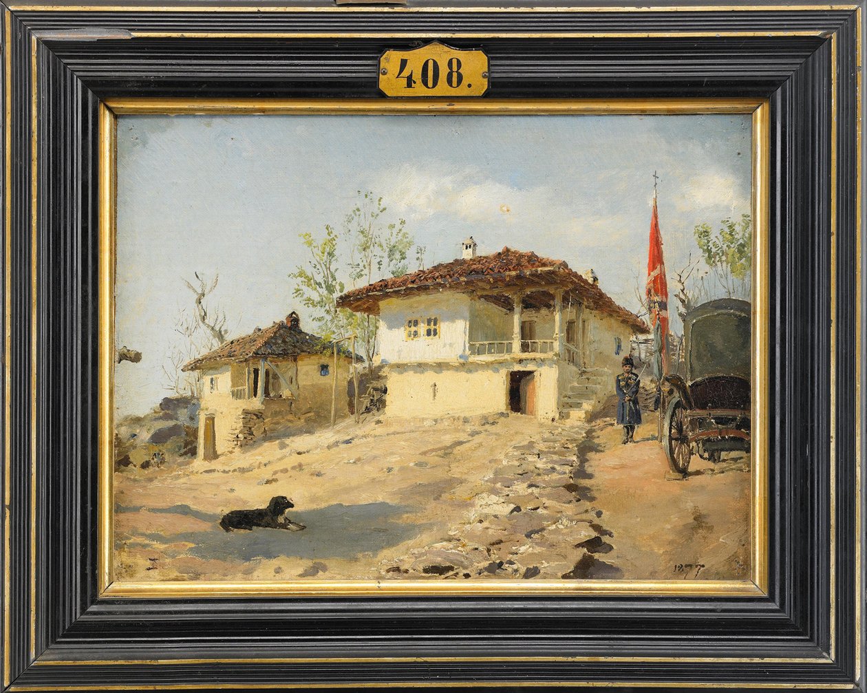 1877, 1877 में बुल्गारिया में डॉन कोसेकस के कर्मचारी द्वारा वसीली दिमित्रिच पोलेनोव