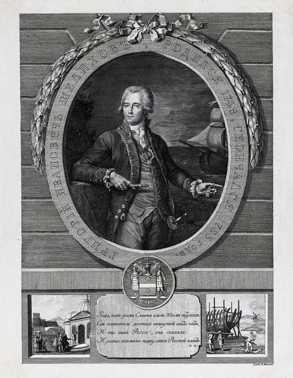 ग्रिगोरी इवानोविच शेलिखोव 1747-1795, 18वीं शताब्दी के अंत में.. द्वारा वसीली इवानोविच इवानोविच