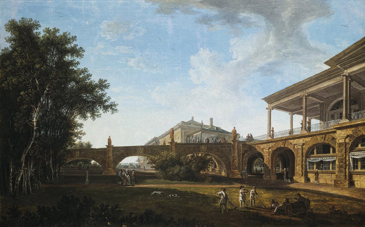 Tsarskoye Selo, 1794 में पार्क में कैमरून गैलरी का रैंप द्वारा वसीली पेट्रोविच पेट्रोविच