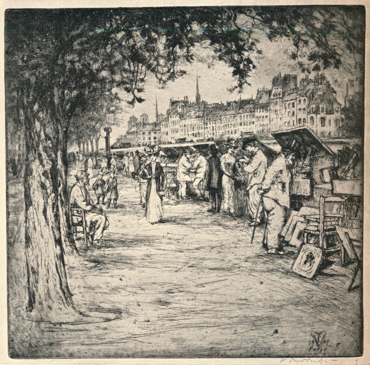 क्वे, 1915 के साथ द्वारा वॉन ट्रॉब्रिज