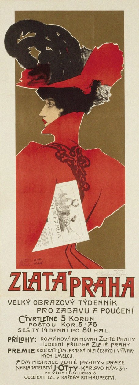 गोल्डन प्राग, 1898 द्वारा वैक्लाव ओलिव