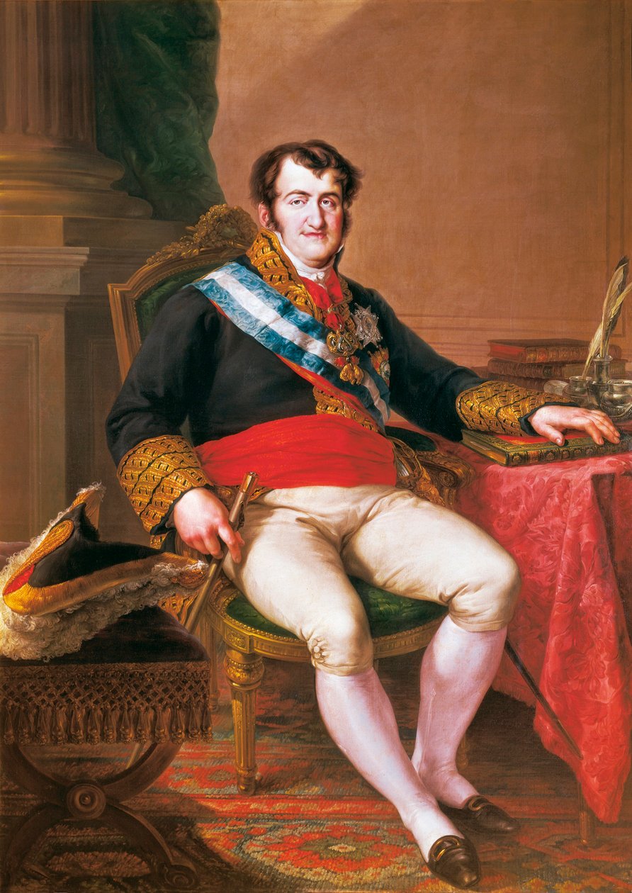 स्पेन के फर्नांड VII का पोर्ट्रेट (1784-1833) (कैनवास पर तेल) द्वारा विसेंट लोपेज y पोर्टाना
