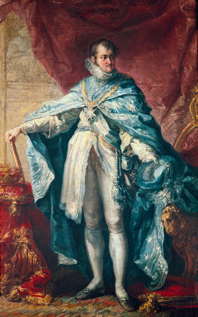 किंग फर्डिनेंड VII का पोर्ट्रेट (1784-1833) द्वारा विसेंट लोपेज y पोर्टाना