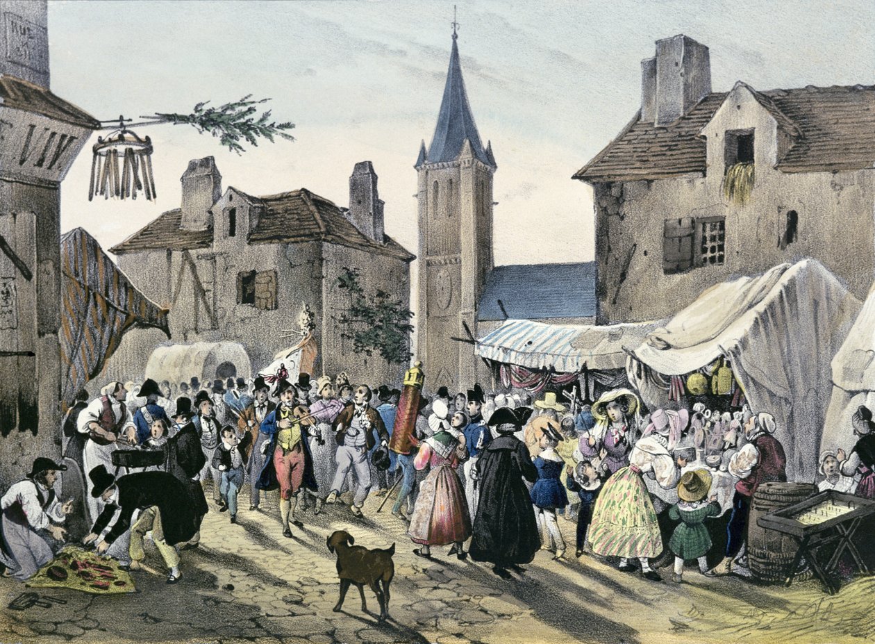 &39;पेरिस के आसपास स्थानीय भ्रूण ’, श्रृंखला, 1830, चैटेन द्वारा विक्टर एडम