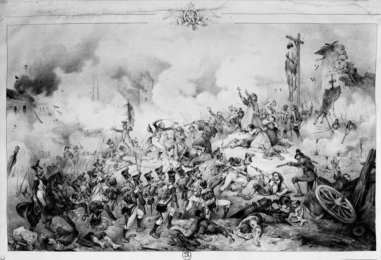 Saragossa की घेराबंदी और कब्जा, 1809 द्वारा विक्टर एडम