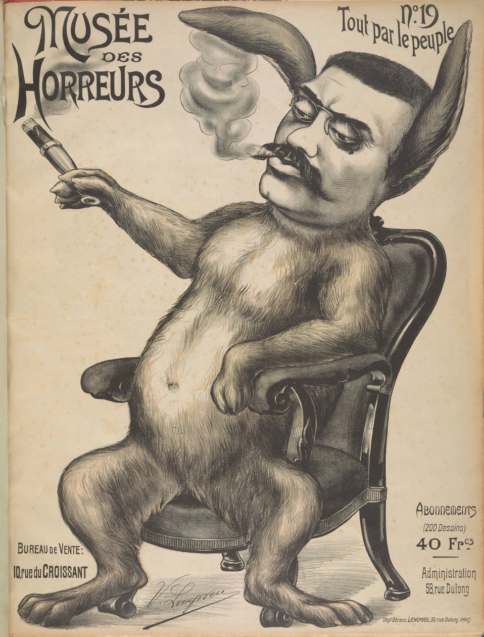 हॉरर्स गैलरी ऑफ़ हॉरर्स का संग्रहालय: एलेक्जेंडर मिलरैंड, 1899। द्वारा विक्टर लेनपव्यू