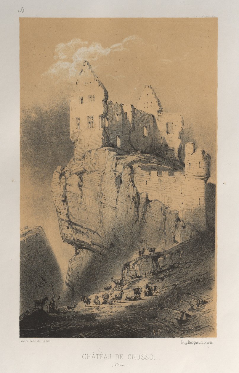 ... पी एल। 30, चेटो डी क्रूसोल क्रोम, 1860। द्वारा विक्टर पेटिट