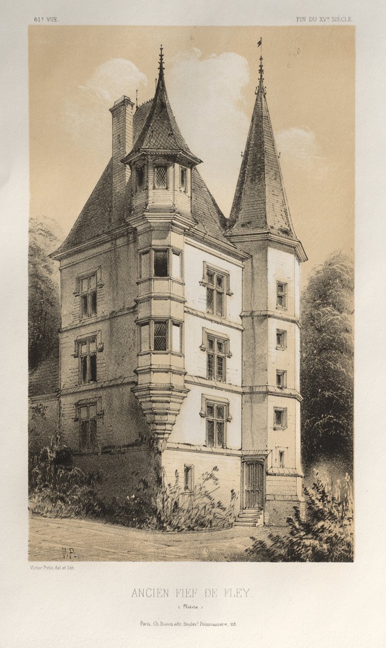... पी एल। 61, पूर्व चोर डी फले नीवरे, 1860। द्वारा विक्टर पेटिट